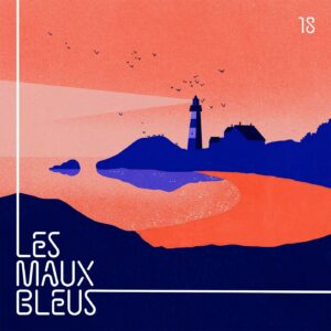 Phare au bord de la mer, illustrant un paradis perdu. Manon Combe pour Les Maux Bleus, un podcast sur la santé mentale.